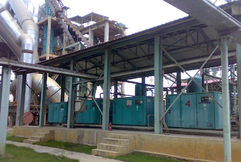 【華潤(rùn)水泥（南寧）有限公司】8臺(tái)AED-160W(水冷式)艾能空壓機(jī)使用現(xiàn)場(chǎng)